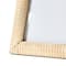 Hello Honey® Natural Hand-Carved Bone & MDF 4" x 4" Tabletop Frame with Ribbed Pattern
